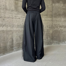Load image into Gallery viewer, Mesh Calligraphy Loose Wide-leg Culottes