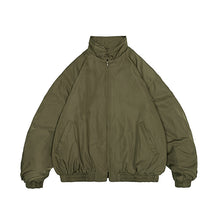 Load image into Gallery viewer, Japanese Retro Solid Color Silhouette Stand Collar Cotton Coat