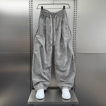 Load image into Gallery viewer, American Casual Pleated Wide-leg Trousers