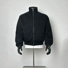 Load image into Gallery viewer, Two-way Zipper Oversized Stand Collar Bomber Jacket