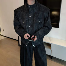 Load image into Gallery viewer, Stand Collar Fake Two Piece Tie Dye Jacket