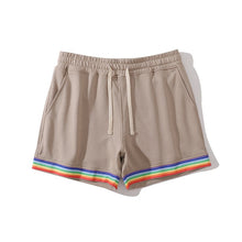 Load image into Gallery viewer, Cotton Rainbow Print Sweat Home Shorts