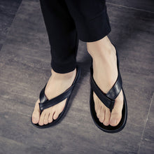 Load image into Gallery viewer, Summer Leather Non-slip Flip Flops