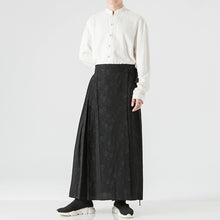 Load image into Gallery viewer, Hanfu Tie Pleated Skirt Hakama Pants