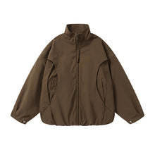 Load image into Gallery viewer, Retro Loose-fitting Thick Stand-up Collar Jacket