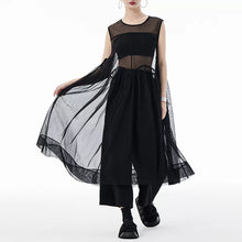 Load image into Gallery viewer, Sleeveless Mesh Sheer Loose Flowy Dress