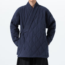 Load image into Gallery viewer, Cross-collar Loose Quilted Coat