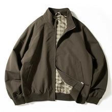 Load image into Gallery viewer, Retro Stand-up Collar Plaid Lining Jacket