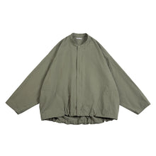 Load image into Gallery viewer, Retro Japanese Style Stand-up Collar Zip-up Jacket