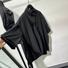 Load image into Gallery viewer, Irregular Stand-up Collar Vintage T-shirt