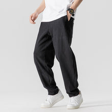 Load image into Gallery viewer, Waffle Loose-Fit Casual Wide-Leg Trousers