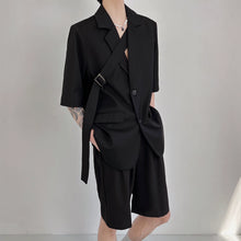 Load image into Gallery viewer, Summer Loose Suit Jacket Thin Casual Shorts Two-piece Set
