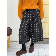 Load image into Gallery viewer, Retro Floral Elastic Waist Wide-leg Pants