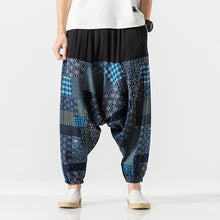 Load image into Gallery viewer, Japanese Cotton and Linen Casual Harem Lantern Crotch Pants