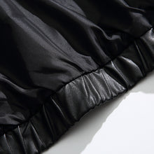 Load image into Gallery viewer, Stand Collar Leather Jacket