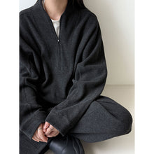 Load image into Gallery viewer, Relaxed Brushed Sweatshirt Casual Machete Pants Two-piece Suit