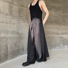 Load image into Gallery viewer, Casual Fake Two Piece Straight Leg Loose Wide Leg Pants