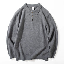 Load image into Gallery viewer, POLO Collar Loose Casual Warm Knit Sweater
