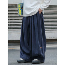 Load image into Gallery viewer, Japanese Embroidered Oversized Corduroy Pants