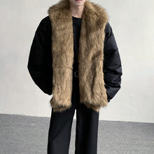 Load image into Gallery viewer, American Retro Detachable Scarf Cotton Jacket