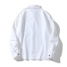 Load image into Gallery viewer, Black Shadow Print Loose Lapel Shirt