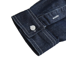 Load image into Gallery viewer, Washed Patchwork Multi-pocket Denim Shirt
