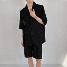 Load image into Gallery viewer, Summer Loose Suit Jacket Thin Casual Shorts Two-piece Set