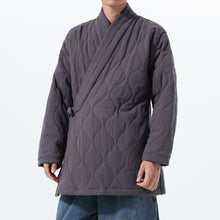 Load image into Gallery viewer, Cross-collar Loose Quilted Coat