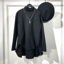 Load image into Gallery viewer, Loose Fit Asymmetric Turtleneck Sweatshirt