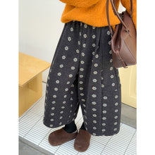 Load image into Gallery viewer, Retro Floral Elastic Waist Wide-leg Pants