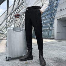 Load image into Gallery viewer, Elastic Waist Slim Fit Pencil Pants