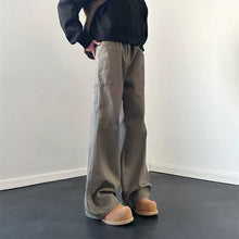 Load image into Gallery viewer, Stitched Textured Straight-leg Loose Casual Jeans