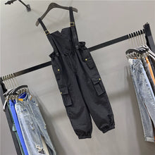 Load image into Gallery viewer, Overalls Waist Drawstring Loose Casual Harem Pants