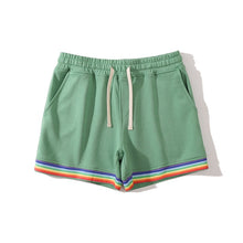 Load image into Gallery viewer, Cotton Rainbow Print Sweat Home Shorts
