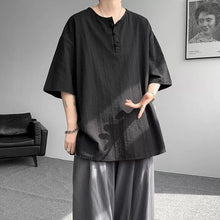 Load image into Gallery viewer, Drapey Loose Cotton Linen T-shirt