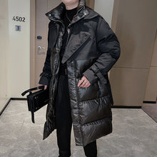 Load image into Gallery viewer, Winter Patchwork Design Long Down Coat