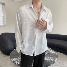 Load image into Gallery viewer, Ultra-thin Glossy Loose Long-sleeved Shirt