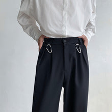 Load image into Gallery viewer, Drape Casual High-Rise Straight Suit Pants