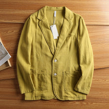 Load image into Gallery viewer, American Retro Casual Linen Blazer
