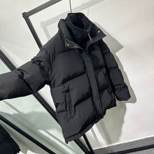 Load image into Gallery viewer, Fake Two-piece Stand Collar Loose Cotton Jacket