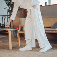 Load image into Gallery viewer, Retro Fake Two-piece Cotton And Linen Loose Skirt Pants