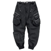 Load image into Gallery viewer, Black Multi-pocket Functional Pants