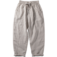 Load image into Gallery viewer, Breathable Straight-Leg Loose Linen Trousers