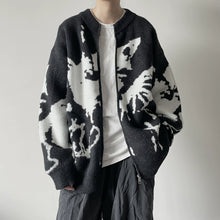 Load image into Gallery viewer, Tie-dyed Knitted Loose Cardigan