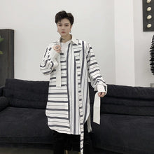 Load image into Gallery viewer, Striped Long-sleeved Casual Shirt
