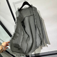 Load image into Gallery viewer, Vintage Ripped Knit Cardigan Sweater