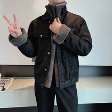 Load image into Gallery viewer, Winter Cotton Denim Jacket