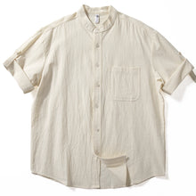 Load image into Gallery viewer, Vintage Stand Collar Loose Shirt