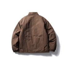 Load image into Gallery viewer, Japanese Solid Color Warm Stand Collar Cotton Coat