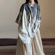 Load image into Gallery viewer, Tie-dye Irregular Short-sleeved Shirt